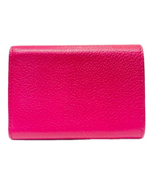 Saint Laurent Paris（サンローランパリ）Saint Laurent Paris (サンローランパリ) 3つ折り財布 ショッキングピンク サイズ:-の古着・服飾アイテム