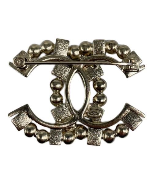 CHANEL（シャネル）CHANEL (シャネル) 22AW CC Logo Rhinestone Brooch ココマーク ラインストーンブローチ シルバーの古着・服飾アイテム