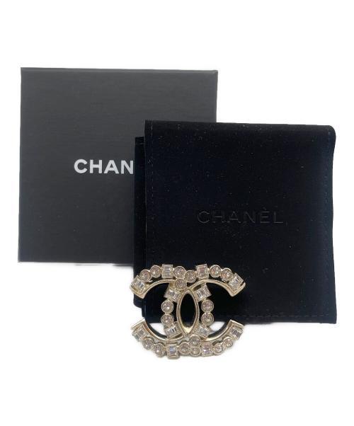 CHANEL（シャネル）CHANEL (シャネル) 22AW CC Logo Rhinestone Brooch ココマーク ラインストーンブローチ シルバーの古着・服飾アイテム