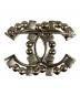 CHANEL (シャネル) 22AW CC Logo Rhinestone Brooch ココマーク ラインストーンブローチ シルバー：80000円