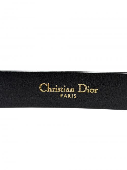 Christian Dior（クリスチャン ディオール）Christian Dior (クリスチャン ディオール) サドルロゴベルト ブラック サイズ:75cmの古着・服飾アイテム