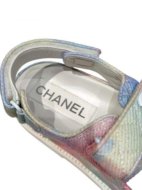 CHANEL（シャネル）CHANEL (シャネル) ココマークスポーツサンダル マルチカラー サイズ:39の古着・服飾アイテム