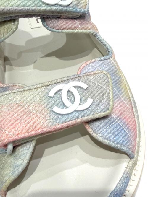 CHANEL（シャネル）CHANEL (シャネル) ココマークスポーツサンダル マルチカラー サイズ:39の古着・服飾アイテム