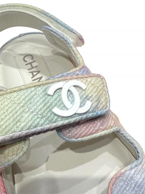 CHANEL（シャネル）CHANEL (シャネル) ココマークスポーツサンダル マルチカラー サイズ:39の古着・服飾アイテム