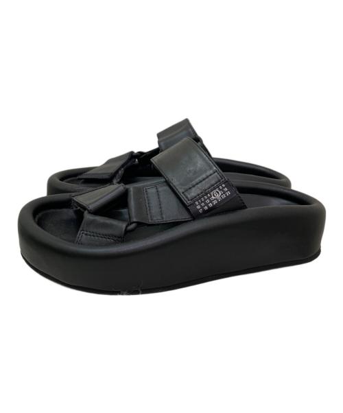 MM6 Maison Margiela（エムエムシックスメゾンマルジェラ）MM6 Maison Margiela (エムエムシックスメゾンマルジェラ) プラットフォームサンダル ブラック サイズ:37の古着・服飾アイテム