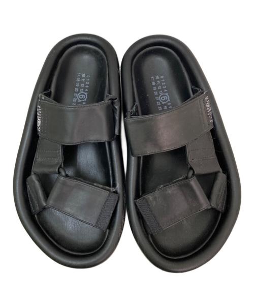 MM6 Maison Margiela（エムエムシックスメゾンマルジェラ）MM6 Maison Margiela (エムエムシックスメゾンマルジェラ) プラットフォームサンダル ブラック サイズ:37の古着・服飾アイテム