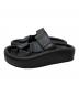 MM6 Maison Margiela (エムエムシックスメゾンマルジェラ) プラットフォームサンダル ブラック サイズ:37：25000円