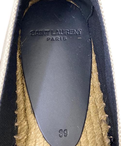 Saint Laurent Paris（サンローランパリ）Saint Laurent Paris (サンローランパリ) キャンバスエスパドリーユ アイボリー サイズ:39の古着・服飾アイテム