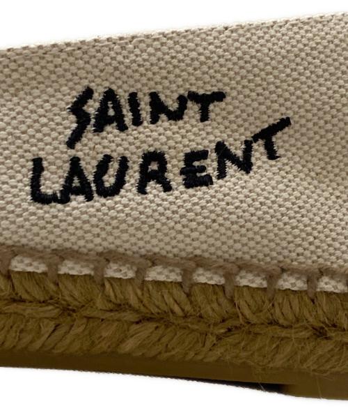 Saint Laurent Paris（サンローランパリ）Saint Laurent Paris (サンローランパリ) キャンバスエスパドリーユ アイボリー サイズ:39の古着・服飾アイテム