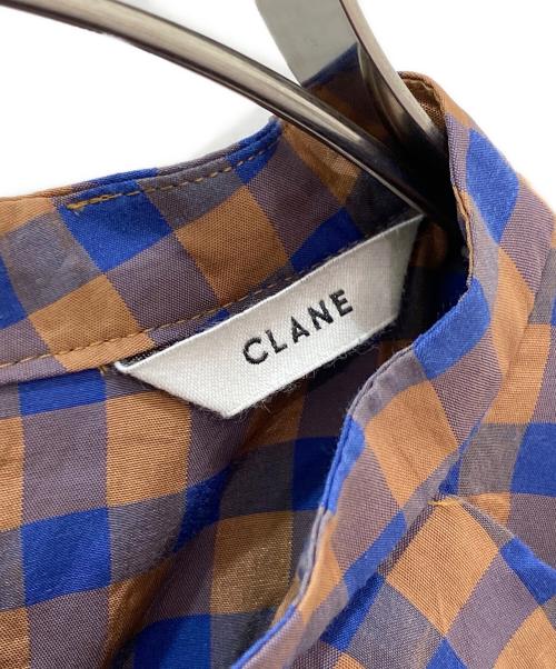 CLANE（クラネ）CLANE (クラネ) ギンガムチェックノースリーブワンピース ブラウン サイズ:1の古着・服飾アイテム