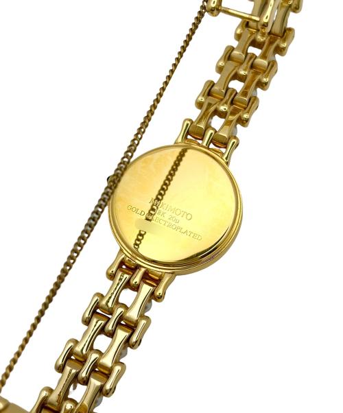 MIKIMOTO（ミキモト）MIKIMOTO (ミキモト) Pearl Bracelet Watch パールブレスレットウォッチ Ref.NS1004PF 24mm ホワイトシェル文字盤 ホワイトシェル文字盤 サイズ:24mm/16.5cmの古着・服飾アイテム