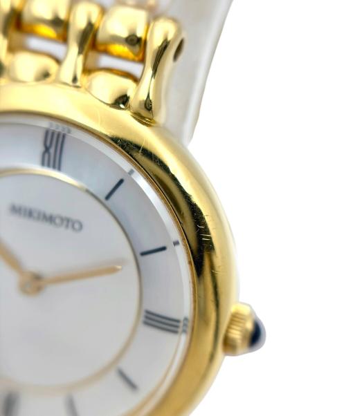 MIKIMOTO（ミキモト）MIKIMOTO (ミキモト) Pearl Bracelet Watch パールブレスレットウォッチ Ref.NS1004PF 24mm ホワイトシェル文字盤 ホワイトシェル文字盤 サイズ:24mm/16.5cmの古着・服飾アイテム