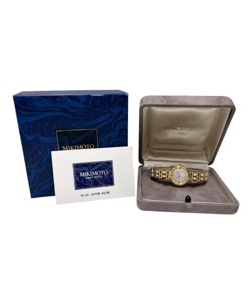 MIKIMOTO（ミキモト）MIKIMOTO (ミキモト) Pearl Bracelet Watch パールブレスレットウォッチ Ref.NS1004PF 24mm ホワイトシェル文字盤 ホワイトシェル文字盤 サイズ:24mm/16.5cmの古着・服飾アイテム