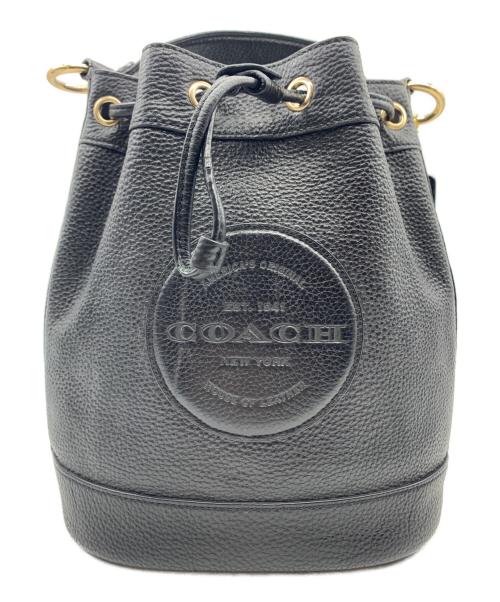 COACH（コーチ）COACH (コーチ) デンプシードローストリングバケットバッグ ブラックの古着・服飾アイテム