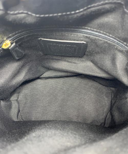 COACH（コーチ）COACH (コーチ) デンプシードローストリングバケットバッグ ブラックの古着・服飾アイテム