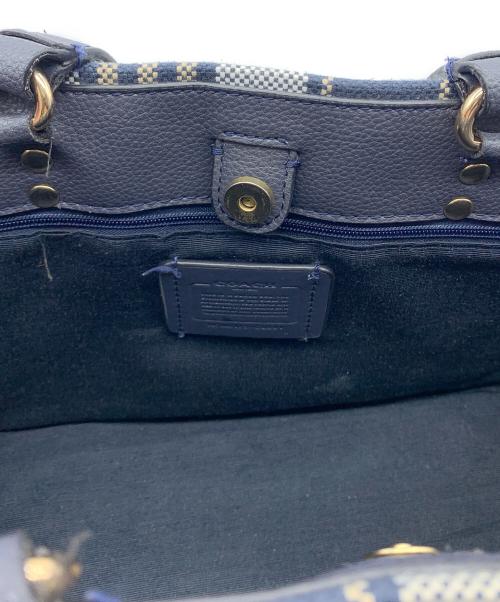 COACH（コーチ）COACH (コーチ) 2WAYバッグ ネイビーの古着・服飾アイテム