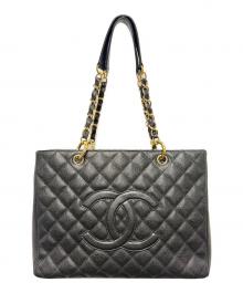 CHANEL（シャネル）の古着「グランドショッピングトートバッグ」｜ブラック