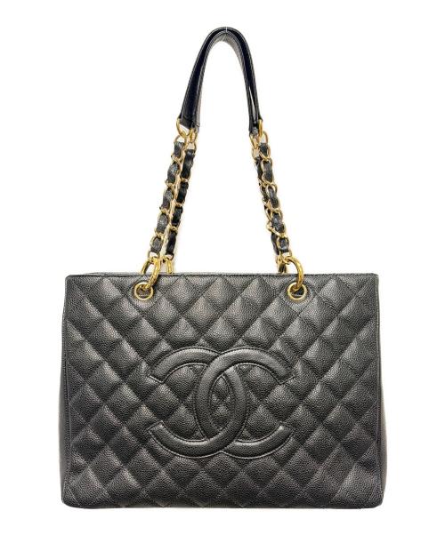 CHANEL（シャネル）CHANEL (シャネル) グランドショッピングトートバッグ ブラック サイズ:-の古着・服飾アイテム