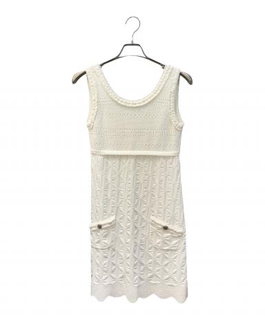 中古・古着通販】CHANEL (シャネル) ノースリーブニットワンピース