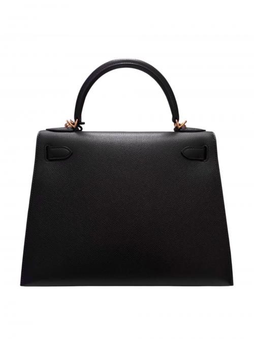 HERMES（エルメス）HERMES (エルメス) Kelly 28 ケリー28 外縫い/ヴォーエプソン/ダークネイビー系/ゴールド金具/□M刻印 2009年製 ダークネイビー サイズ:28の古着・服飾アイテム
