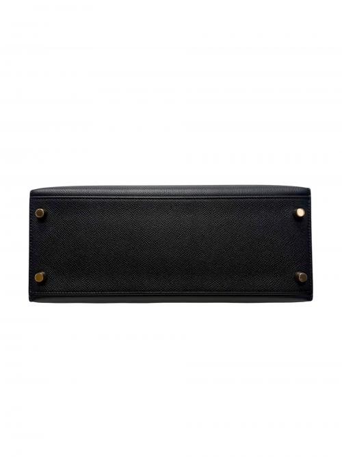 HERMES（エルメス）HERMES (エルメス) Kelly 28 ケリー28 外縫い/ヴォーエプソン/ダークネイビー系/ゴールド金具/□M刻印 2009年製 ダークネイビー サイズ:28の古着・服飾アイテム