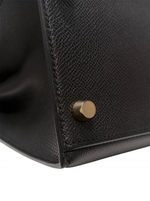 HERMES（エルメス）HERMES (エルメス) Kelly 28 ケリー28 外縫い/ヴォーエプソン/ダークネイビー系/ゴールド金具/□M刻印 2009年製 ダークネイビー サイズ:28の古着・服飾アイテム
