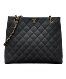 CHANEL（シャネル）の古着「ココマーク マトラッセ チェーントートバッグ」｜ブラック