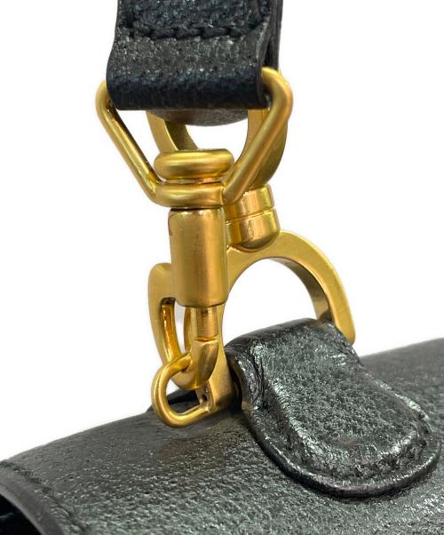 GUCCI（グッチ）GUCCI (グッチ) バンブーハンドル2WAYバッグ ブラックの古着・服飾アイテム