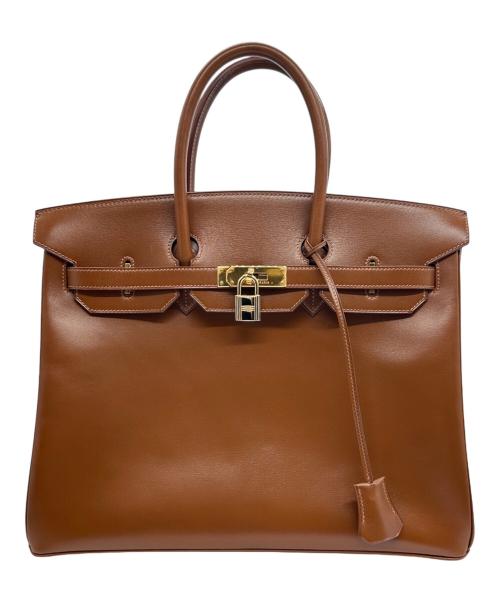 HERMES（エルメス）HERMES (エルメス) Birkin 35 バーキン 35/ボックスカーフ/ブラウン系/□F刻印:2002年製造/ゴールド金具 ブラウン サイズ:35の古着・服飾アイテム