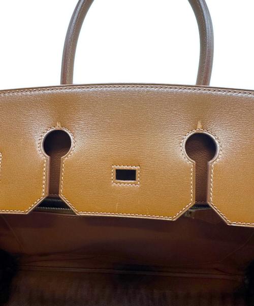 HERMES（エルメス）HERMES (エルメス) Birkin 35 バーキン 35/ボックスカーフ/ブラウン系/□F刻印:2002年製造/ゴールド金具 ブラウン サイズ:35の古着・服飾アイテム