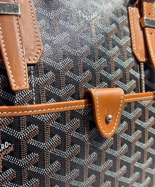 GOYARD（ゴヤール）GOYARD (ゴヤール) アンバサッドMM/ブリーフケース ブラック&タンの古着・服飾アイテム