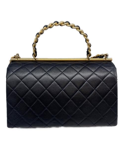 CHANEL（シャネル）CHANEL (シャネル) マトラッセ トップハンドル ネイビーの古着・服飾アイテム