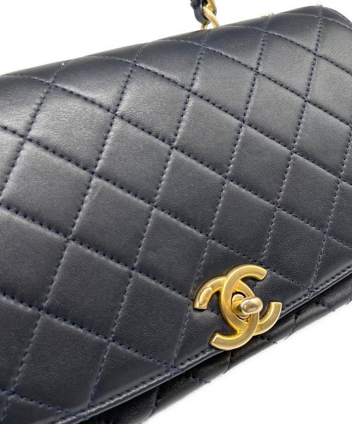 CHANEL（シャネル）CHANEL (シャネル) マトラッセ トップハンドル ネイビーの古着・服飾アイテム