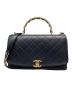 CHANEL（シャネル）の古着「マトラッセ トップハンドル」｜ネイビー
