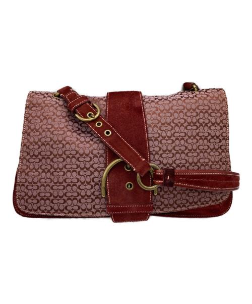 COACH（コーチ）COACH (コーチ) ミニシグネチャー レッドの古着・服飾アイテム