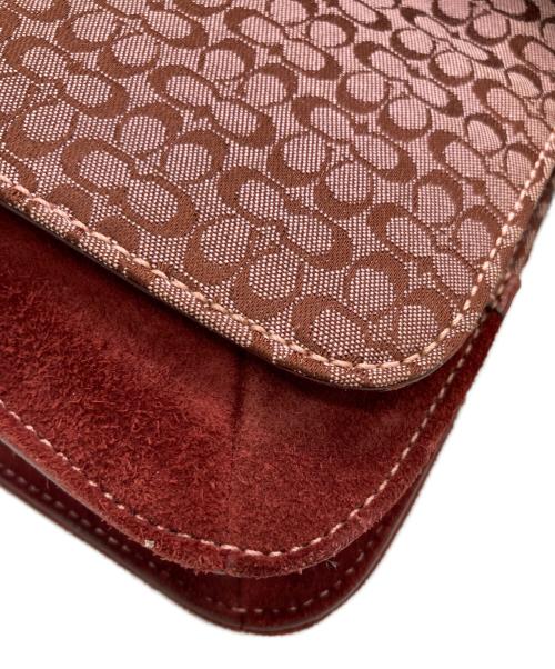COACH（コーチ）COACH (コーチ) ミニシグネチャー レッドの古着・服飾アイテム