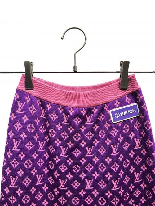 LOUIS VUITTON（ルイ ヴィトン）LOUIS VUITTON (ルイ ヴィトン) ニットスカート/RW212W FN6 FLKZ02 パープル サイズ:XSの古着・服飾アイテム