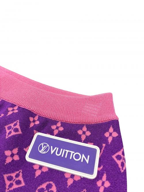 LOUIS VUITTON（ルイ ヴィトン）LOUIS VUITTON (ルイ ヴィトン) ニットスカート/RW212W FN6 FLKZ02 パープル サイズ:XSの古着・服飾アイテム