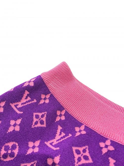 LOUIS VUITTON（ルイ ヴィトン）LOUIS VUITTON (ルイ ヴィトン) ニットスカート/RW212W FN6 FLKZ02 パープル サイズ:XSの古着・服飾アイテム