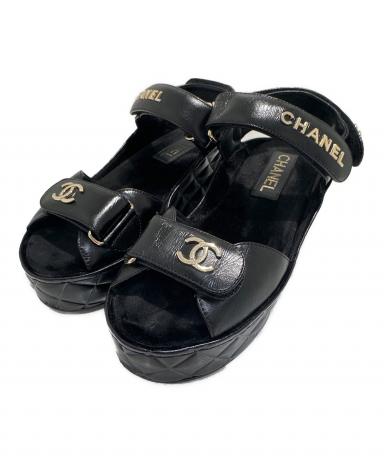 中古・古着通販】CHANEL (シャネル) ココマークストラップサンダル