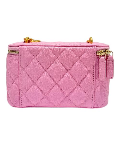 CHANEL（シャネル）CHANEL (シャネル) チェーンショルダーバニティバッグ ピンクの古着・服飾アイテム