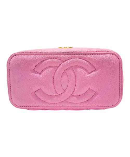 CHANEL（シャネル）CHANEL (シャネル) チェーンショルダーバニティバッグ ピンクの古着・服飾アイテム