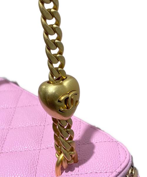 CHANEL（シャネル）CHANEL (シャネル) チェーンショルダーバニティバッグ ピンクの古着・服飾アイテム
