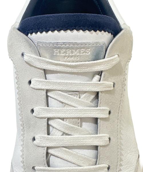 HERMES（エルメス）HERMES (エルメス) バウンシングスニーカー/レザースニーカー ホワイト サイズ:42.5の古着・服飾アイテム