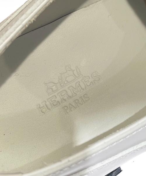 HERMES（エルメス）HERMES (エルメス) FIRST/ファースト ケリーバックル ダービーシューズ オフホワイト サイズ:36の古着・服飾アイテム