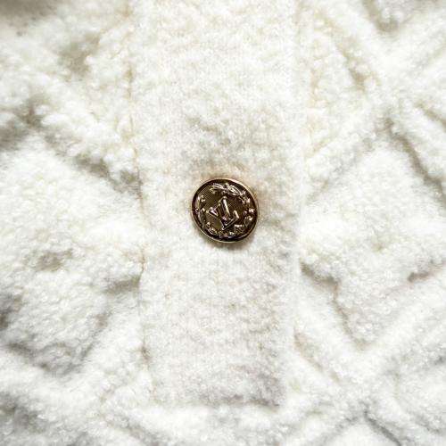 LOUIS VUITTON（ルイ ヴィトン）LOUIS VUITTON (ルイ ヴィトン) モノグラム タウアリングニットポロ アイボリー サイズ:XSの古着・服飾アイテム