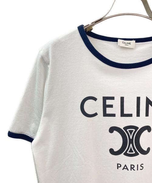 CELINE（セリーヌ）CELINE (セリーヌ) トリオンフクラシックTシャツ ホワイト サイズ:Lの古着・服飾アイテム