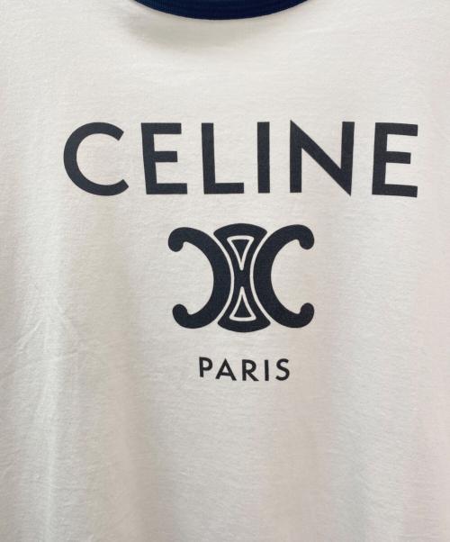 CELINE（セリーヌ）CELINE (セリーヌ) トリオンフクラシックTシャツ ホワイト サイズ:Lの古着・服飾アイテム