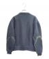 HERMES (エルメス) ウールカシミヤジャケット/カシミヤ混フリース/レザーパイピングフリース ネイビー サイズ:XS：170000円