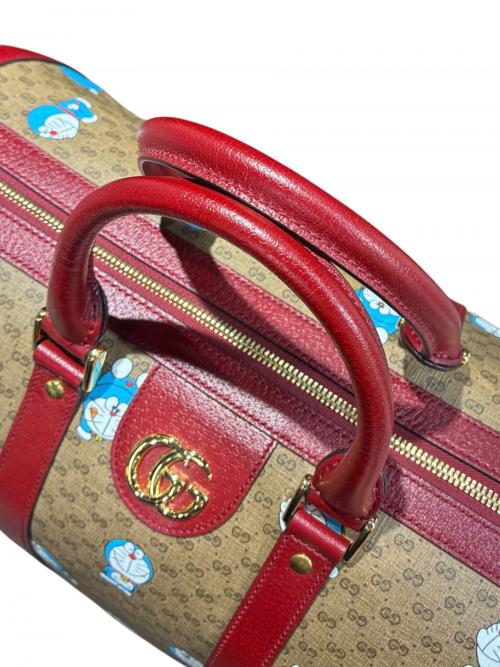 GUCCI（グッチ）GUCCI (グッチ) ドラえもん (ドラエモン) ダッフルバッグ/647815 ボルドー サイズ:-の古着・服飾アイテム